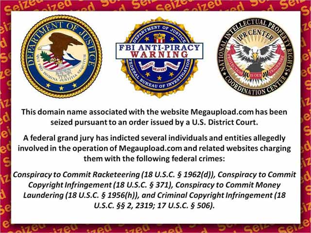 megaupload closed